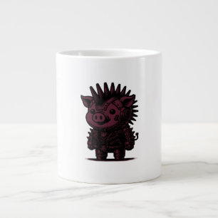 Whimsigoth-Cyborg-Faultier Vintage Art Design Klas Jumbo-Tasse