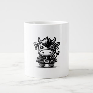 Whimsigoth Cyborg-Kuh Vintage Art Design Klassiker Jumbo-Tasse
