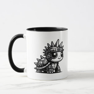 Whimsigoth-Cyborg-Schildkröte Vintage Art Design K Tasse