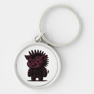 Whimsigoth Cyborg Sloth Vintag Art Design Classic Schlüsselanhänger