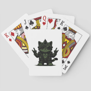 Whimsigoth Cyborg Vintag Art Design Classic Spielkarten