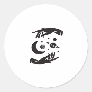 Whimsigoth-Design Runder Aufkleber