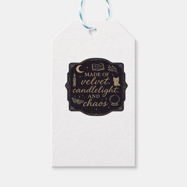 Whimsigoth Fantasy Mystical Forests, Moons & Magic Geschenkanhänger (Vorderseite)