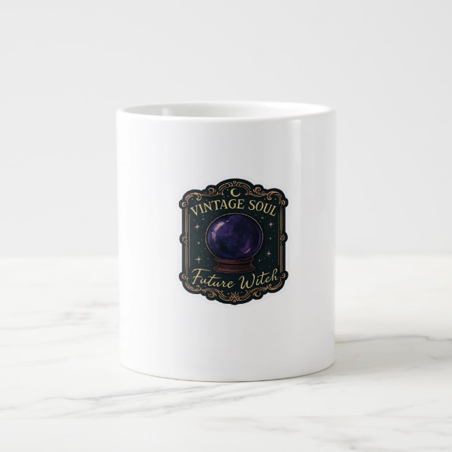 Whimsigoth Fantasy Mystical Forests, Moons & Magic Jumbo-Tasse (Vorderseite)