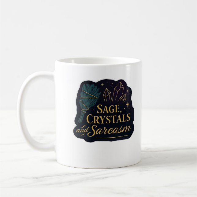 Whimsigoth Fantasy Mystical Forests, Moons & Magic Kaffeetasse (Links)