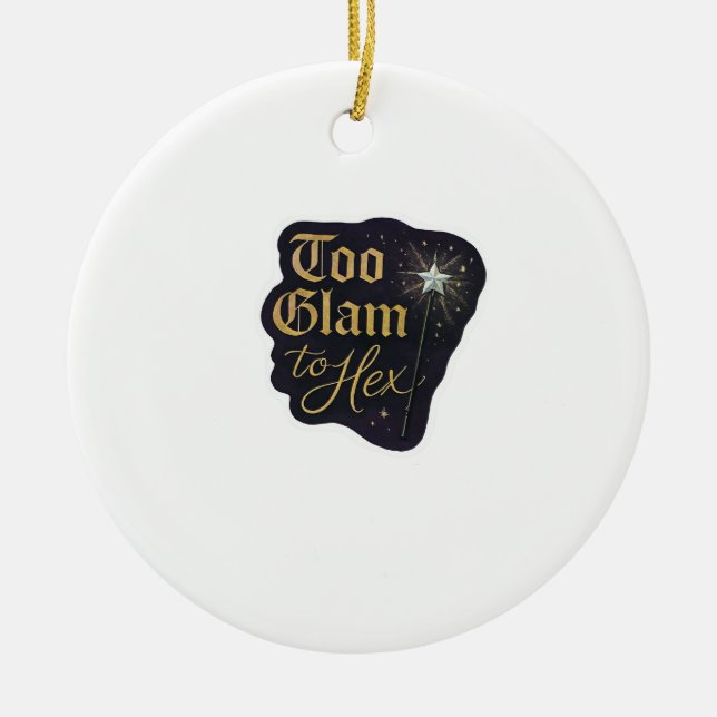 Whimsigoth Fantasy Mystical Forests, Moons & Magic Keramik Ornament (Vorne)