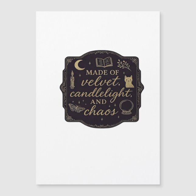 Whimsigoth Fantasy Mystical Forests, Moons & Magic Magnetkarte (Vorderseite)