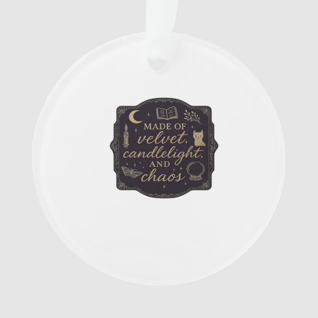 Whimsigoth Fantasy Mystical Forests, Moons & Magic Ornament (Vorderseite)