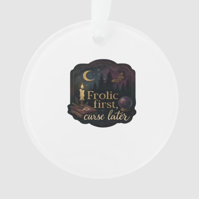 Whimsigoth Fantasy Mystical Forests, Moons & Magic Ornament (Vorderseite)
