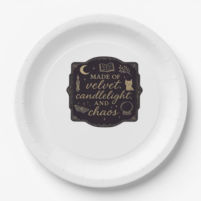 Whimsigoth Fantasy Mystical Forests, Moons & Magic Pappteller (Vorderseite)