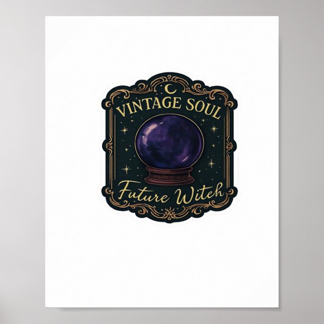 Whimsigoth Fantasy Mystical Forests, Moons & Magic Poster (Vorne)