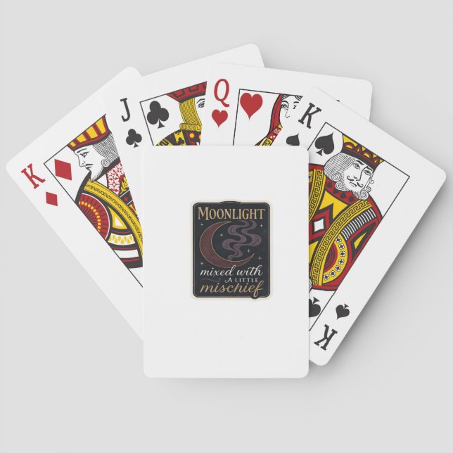 Whimsigoth Fantasy Mystical Forests, Moons & Magic Spielkarten (Rückseite)