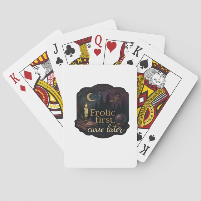 Whimsigoth Fantasy Mystical Forests, Moons & Magic Spielkarten (Rückseite)