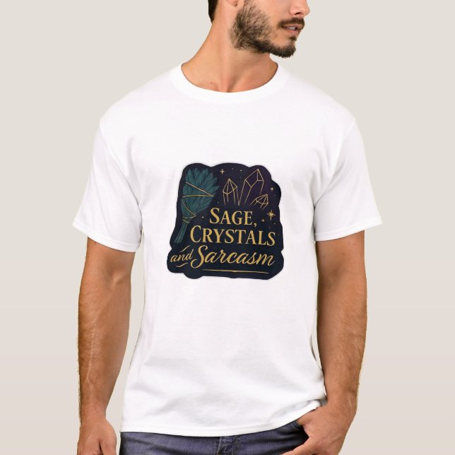 Whimsigoth Fantasy Mystical Forests, Moons & Magic T-Shirt (Vorderseite)