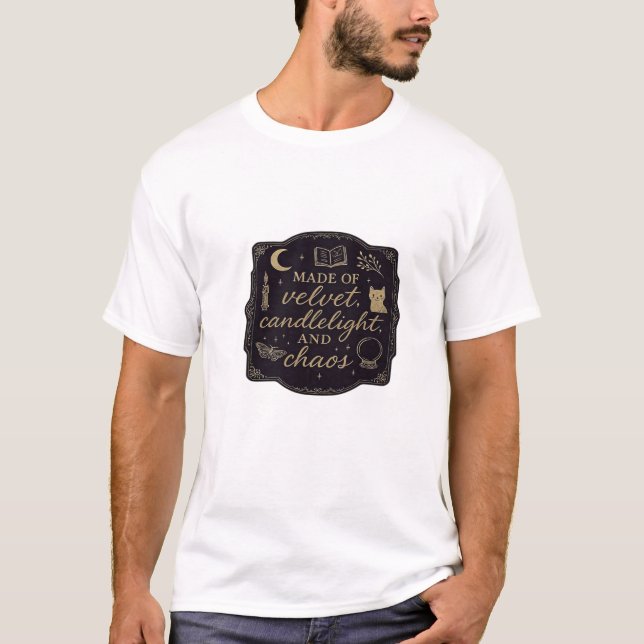 Whimsigoth Fantasy Mystical Forests, Moons & Magic T-Shirt (Vorderseite)
