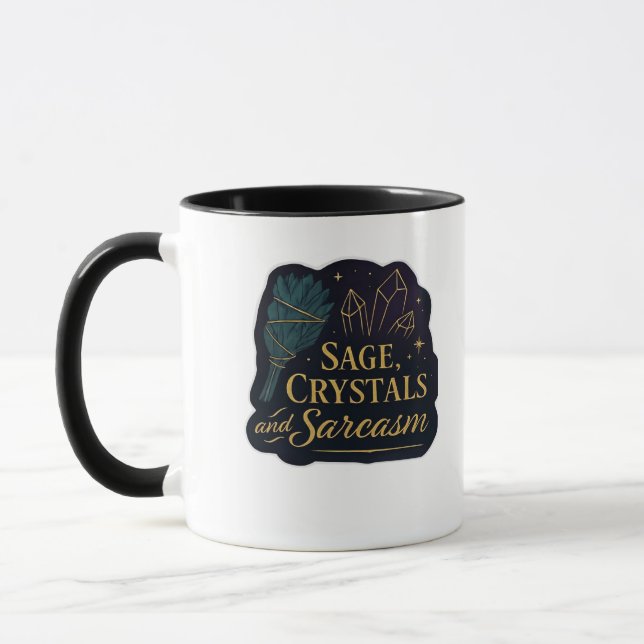 Whimsigoth Fantasy Mystical Forests, Moons & Magic Tasse (Links)
