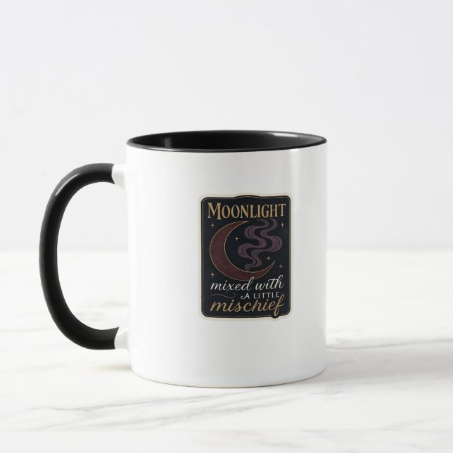 Whimsigoth Fantasy Mystical Forests, Moons & Magic Tasse (Links)