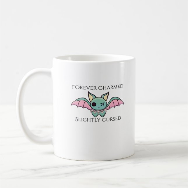 Whimsigoth Fantasy - Mystische Wälder, Monde & Mag Kaffeetasse (Links)