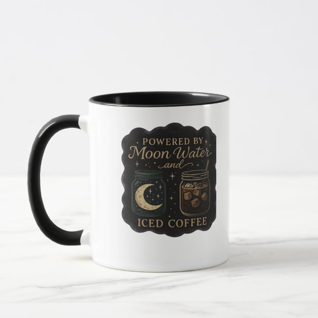 Whimsigoth Fantasy - Mystische Wälder, Monde & Mag Tasse (Links)