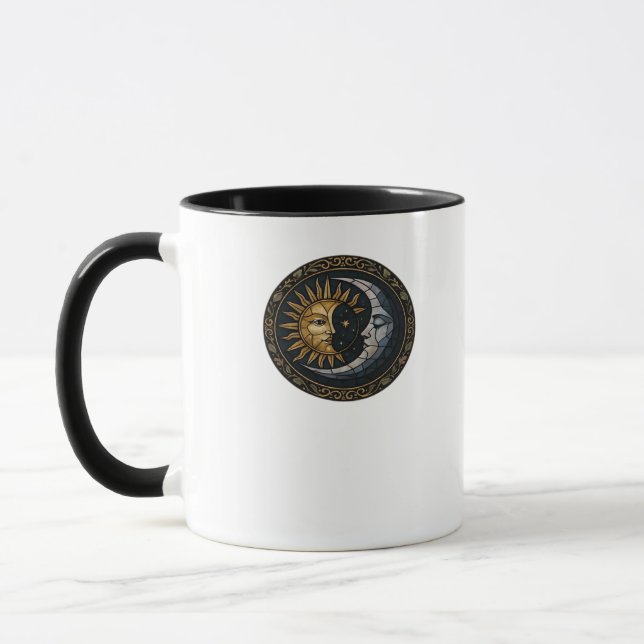 Whimsigoth gestanzter Glasmond und Sun Classic Tasse (Links)