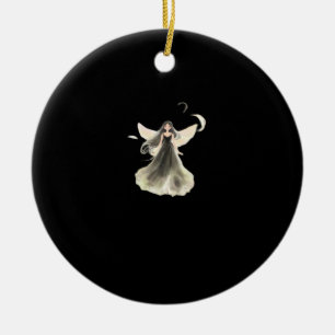 Whimsigoth Girl Dark Fairy Ästhetik mit Vibes Cl Keramik Ornament
