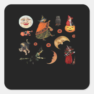 Whimsigoth Halloween Pack Classic Quadratischer Aufkleber
