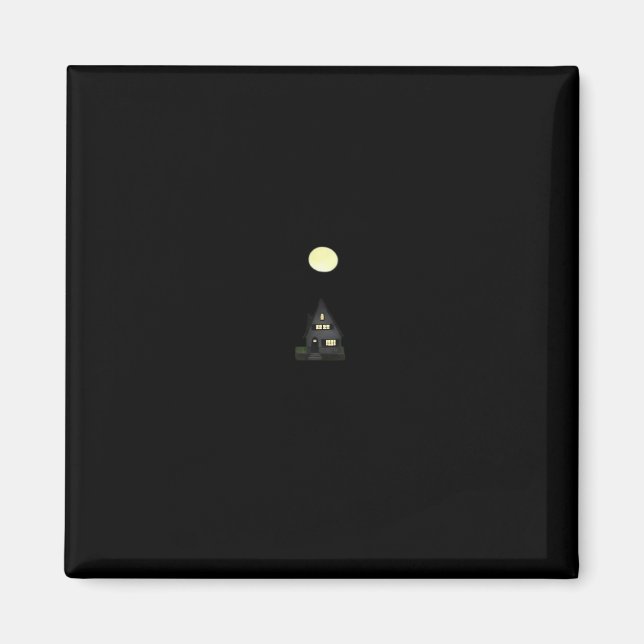 Whimsigoth Herbstliche Hütte Oversifiziert Magnet (Vorne)