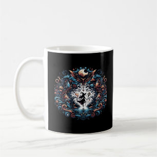 Whimsigoth Hexe im klassischen Stil Kaffeetasse