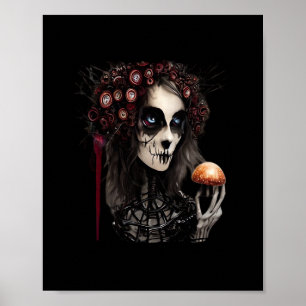Whimsigoth - Klassische Monde und Spuk Gärten Poster