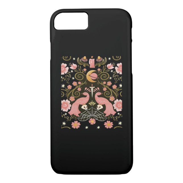 Whimsigoth Midnight Garden Graphic Case-Mate iPhone Hülle (Rückseite)