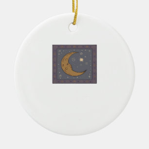 Whimsigoth Moon Classic Keramik Ornament