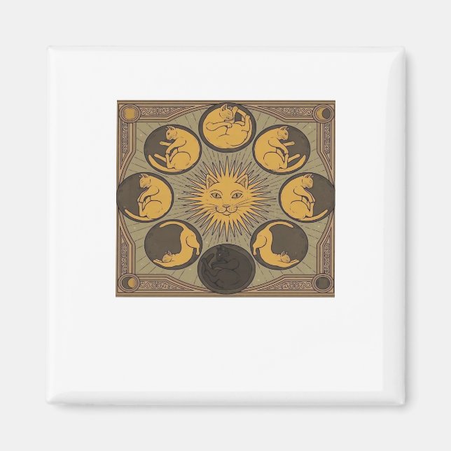 Whimsigoth Moon Classic Magnet (Vorne)