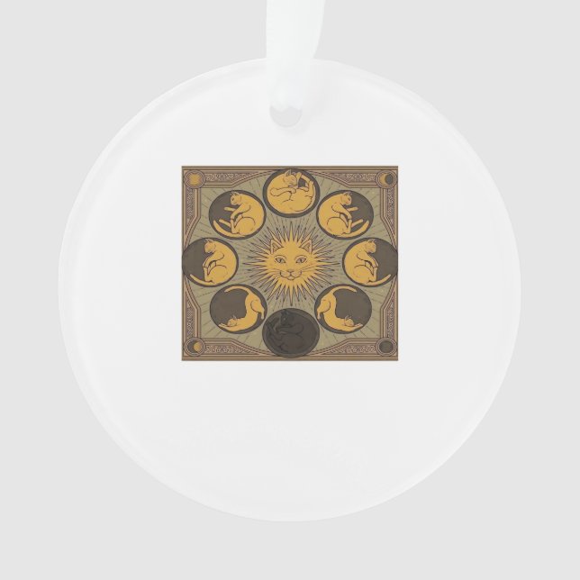 Whimsigoth Moon Classic Ornament (Vorderseite)