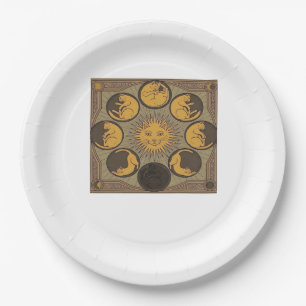 Whimsigoth Moon Classic Pappteller
