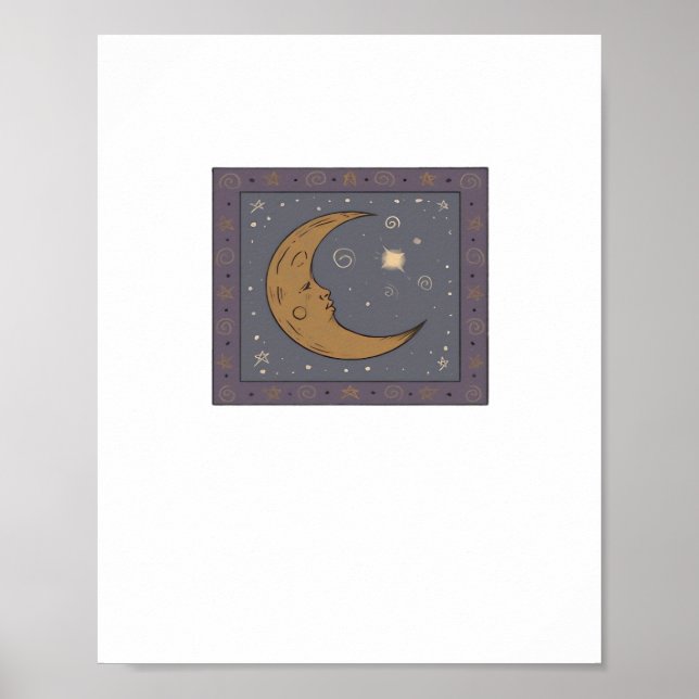 Whimsigoth Moon Classic Poster (Vorne)