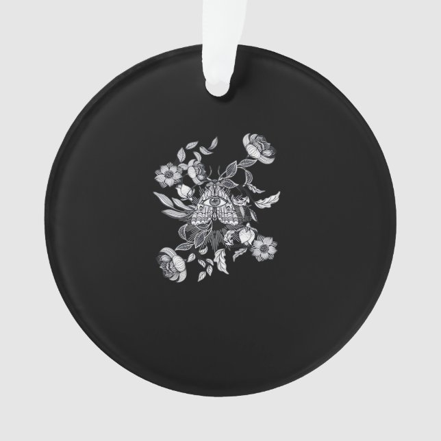 Whimsigoth Moth ・ Grunge Fairy Classic Ornament (Vorderseite)