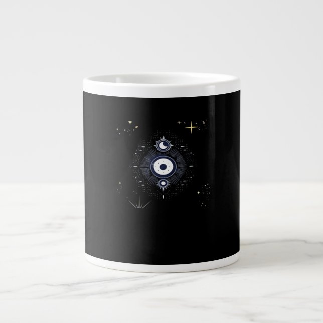 Whimsigoth Night Sky Sun Moon Jumbo-Tasse (Vorderseite)