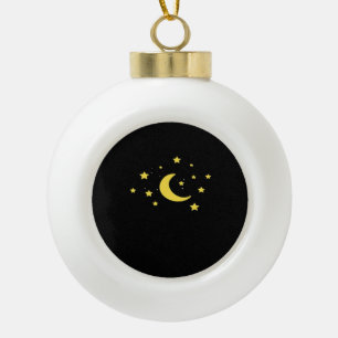 Whimsigoth Night Sky Sun Moon Witchy Keramik Kugel-Ornament