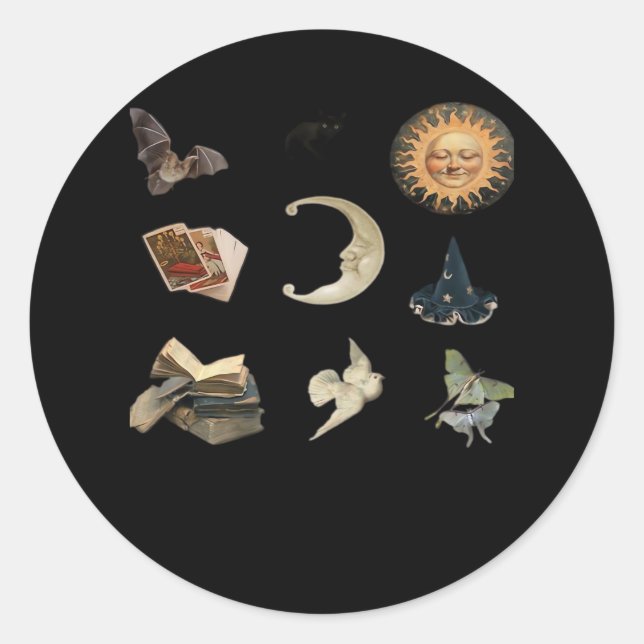 Whimsigoth Pack Runder Aufkleber (Vorderseite)