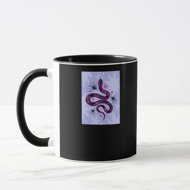 Whimsigoth Schlange Blume Tasse (Links)