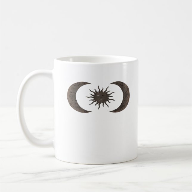 Whimsigoth Sonne und Mond Kaffeetasse (Links)