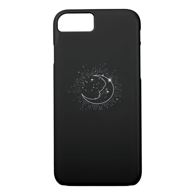 Whimsigoth Starry Night Moon Witchy Classic Case-Mate iPhone Hülle (Rückseite)