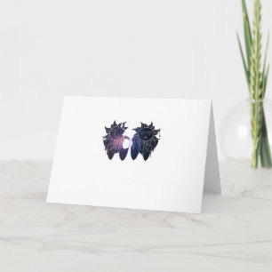Whimsigoth Starry Night Sun Moon Witchy Classic Karte
