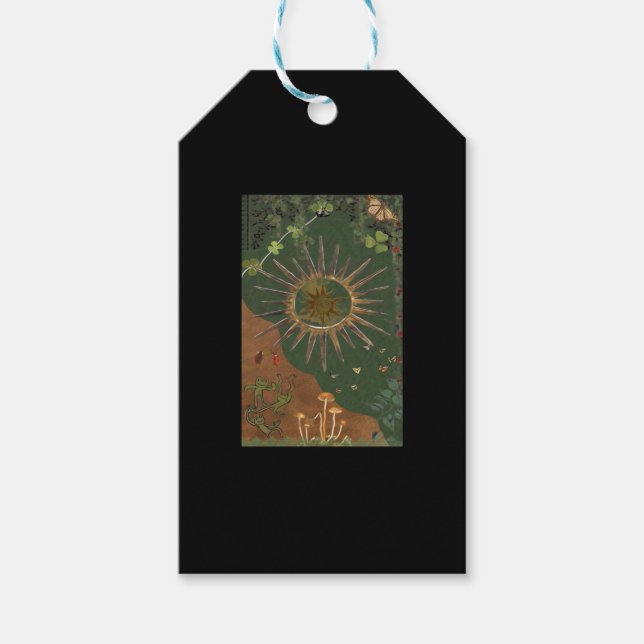 Whimsigoth Swirl Poster Geschenkanhänger (Vorderseite)