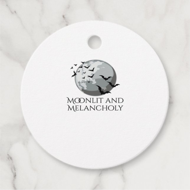 Whimsigoth Tinte - Mystische Wälder, Mondmagic Cla Geschenkanhänger (Vorderseite)