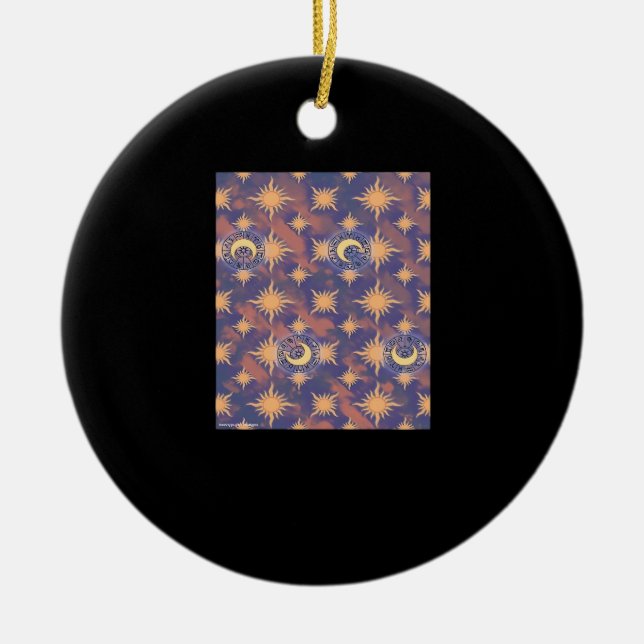 Whimsigoth Wallpaper Classic Keramik Ornament (Vorne)