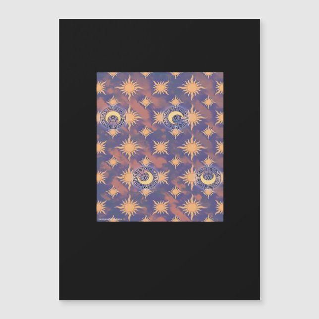 Whimsigoth Wallpaper Classic Magnetkarte (Vorderseite)