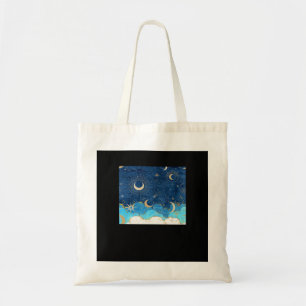 Whimsigoth Wolken Sun Moon Witchy Classic Tragetasche