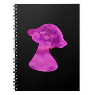 Whimsigoth Zen Pattern Mushroom Notizblock