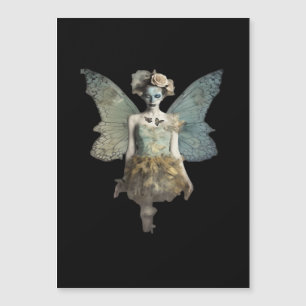 Whimsigoth Zombie Fairy Old Time Gothic Moody Art Magnetkarte